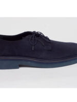 Lace Loafers - Navy Blue Suede