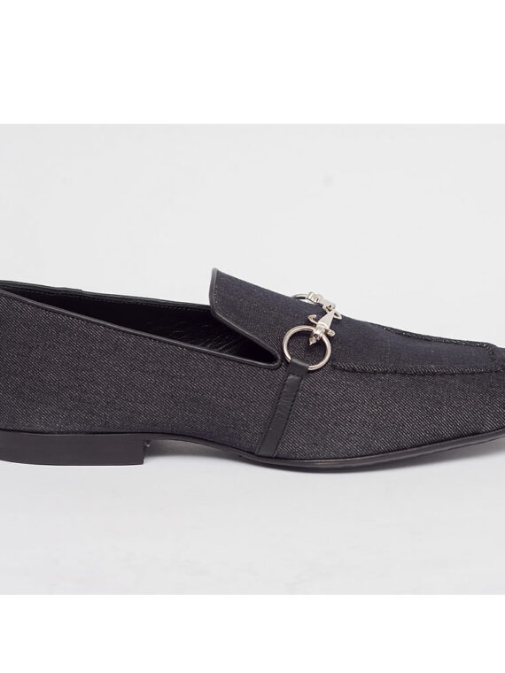 Chain Jean Material Loafers