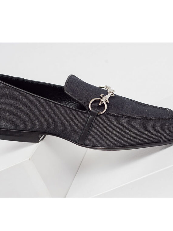 Chain Jean Material Loafers