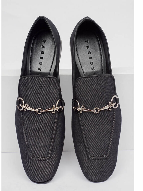 Chain Jean Material Loafers