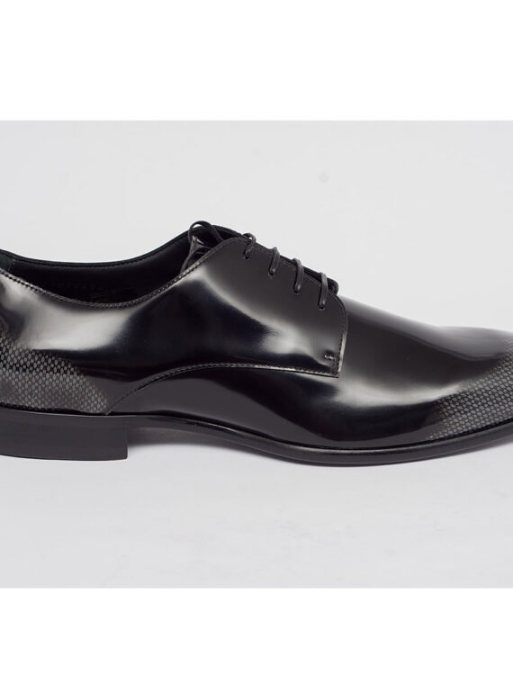 Derby Wet Look Shoes - 003