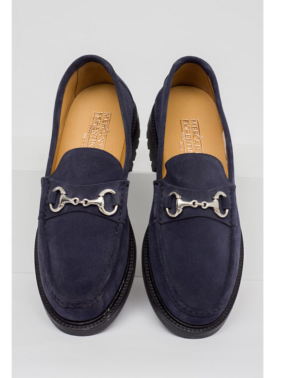 Suede Chain Loafers