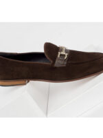 Chain Suede Loafers