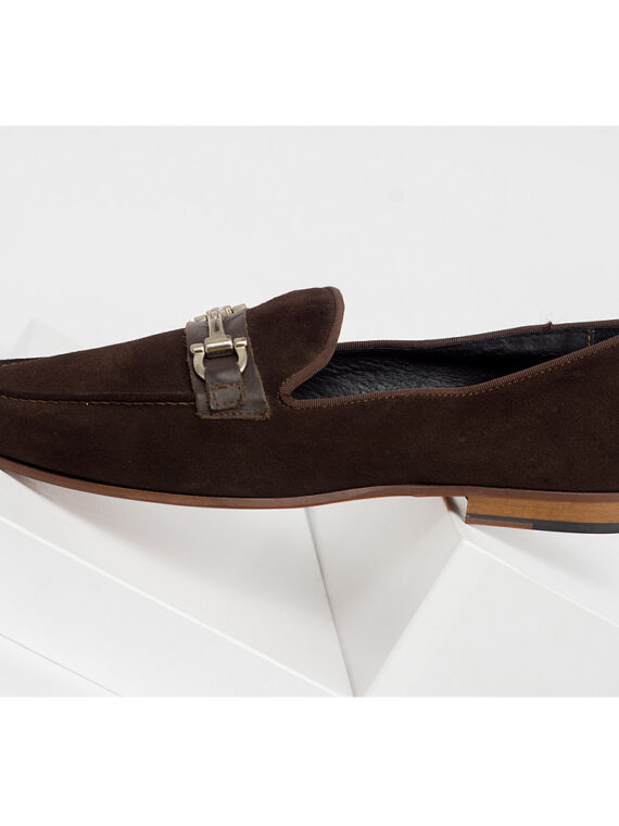 Chain Suede Loafers