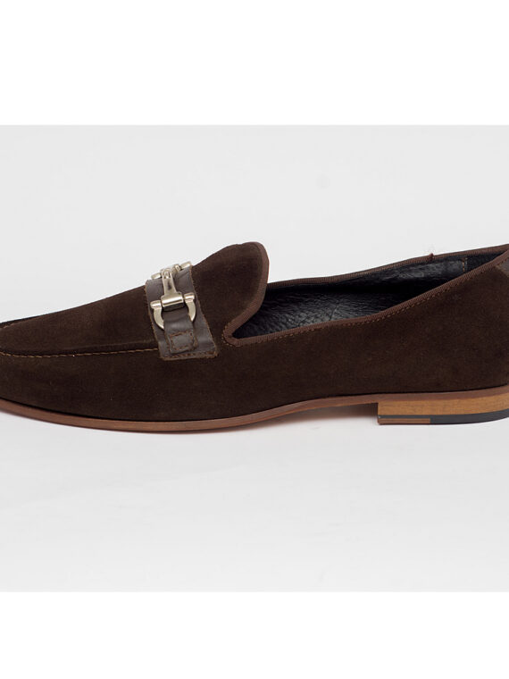 Chain Suede Loafers